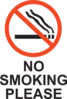 No Smoking Please Clip Art